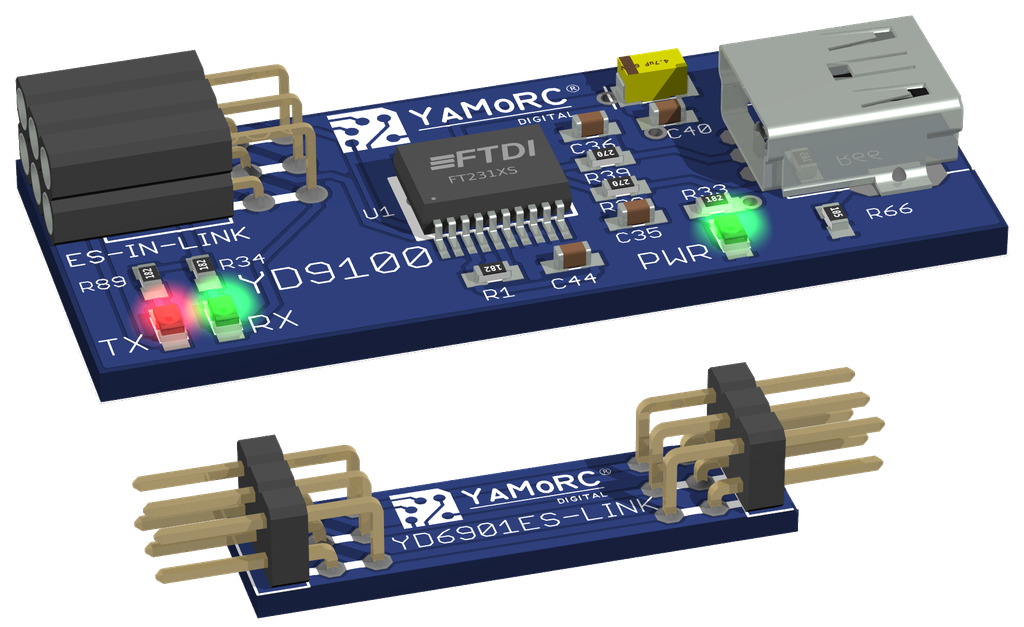 YaMoRC YD9100  Configurateur pour tous nos modules avec interface ES-PGM-LINK ou ES-OUT-LINK.