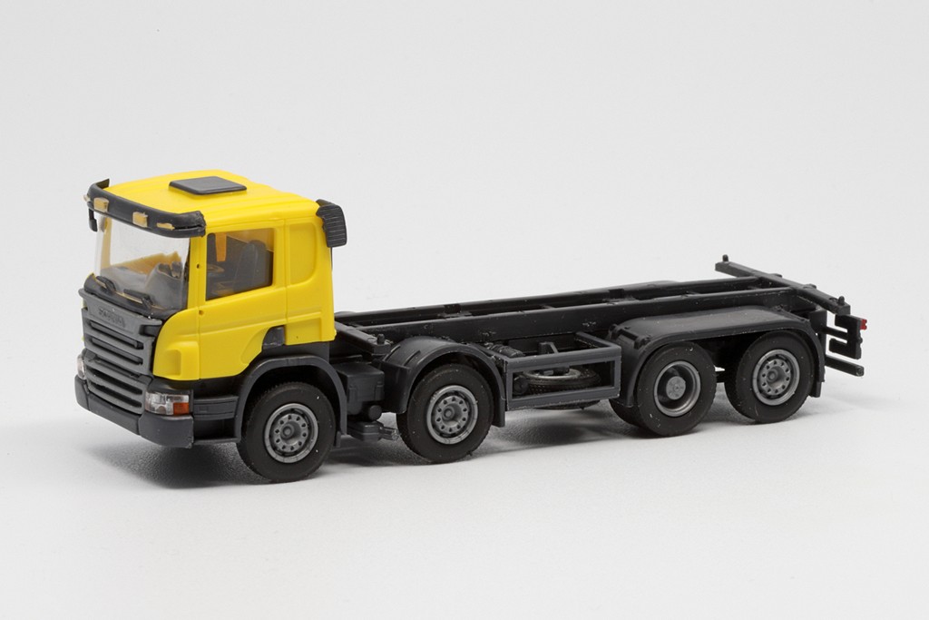 Scania camion porte container 20 ft cabine jaune Olm Design OLM-125-
