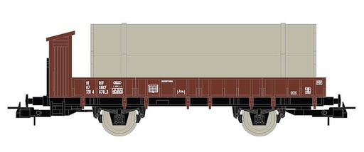 [JOUEF HJ5704  ] JOUEF HJ5704  1/87   SNCF, wagon plat à 2 essieux, chargé de tubes 