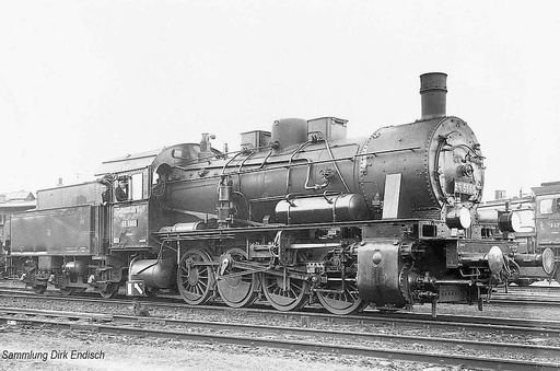 [RIVAROSSI HR2808S  ] RIVAROSSI HR2808S  1/87   DRG, locomotive à vapeur BR 55.25 (ex pr. G 8.1), noir/rouge 