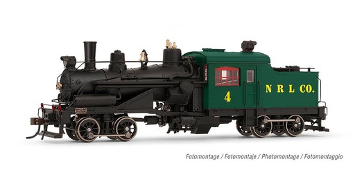 [RIVAROSSI HR2883  ] RIVAROSSI HR2883  1/87   Locomotive à vapeur Heisler, modèle à 2 bogies, Northern Redwood Lumber Company #4 