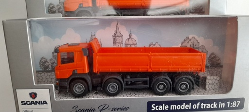 [OLM-132] Scania P Camion à benne basculante orange Olm Design OLM-132-