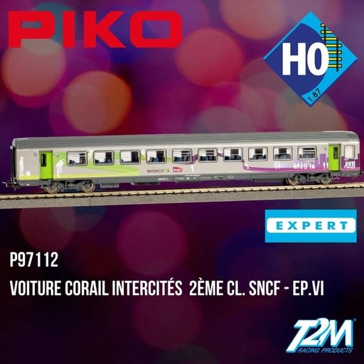 [Piko 97112] Piko 97112 HO Voiture Corail Intercités 2ème classe Ep VI  SNCF