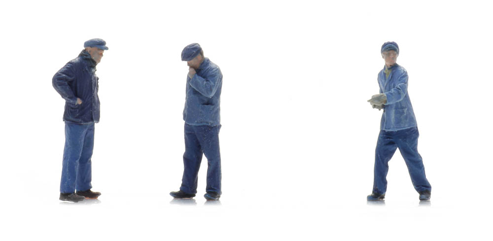 SNCF personnel à la prise d’eau (3x) ready 1:87 ARTITEC 5870070