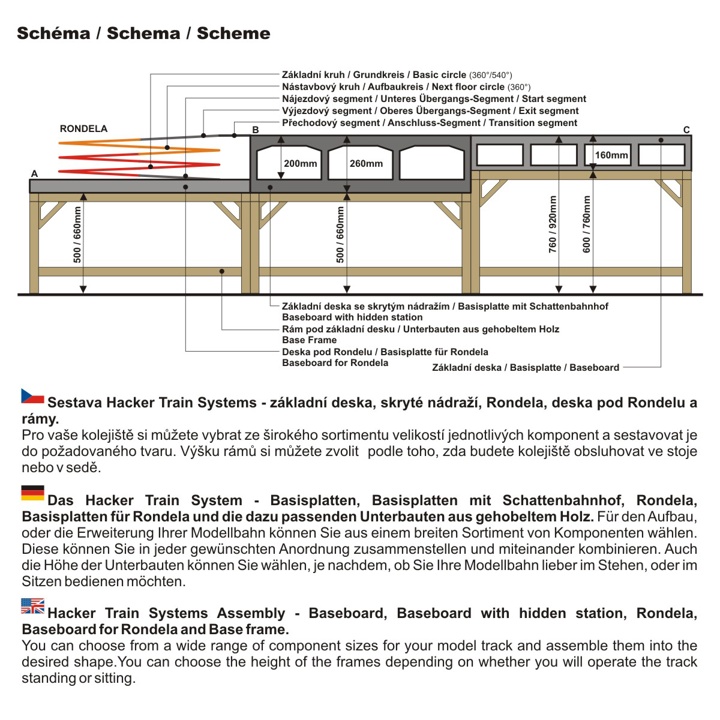 Module prêt à assembler Easy fit en  contreplaqué découpé laser  120x40x16 cm HCT9801B I-Track France 