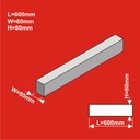 H0 Remblais 600x60x hauteur 80 mm 2 pièces HCT9618 I-Track France 