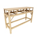 Soubassements en bois raboté 120x40 hauteur 76 cm HCT9853B I-Track France 