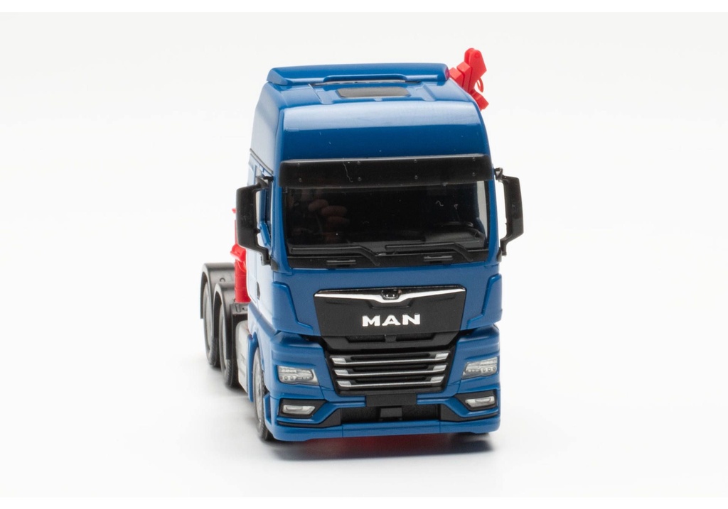 HO MAN TGX GX 6x4 Tracteur avec grue de chargement, bleu Herpa 313100-002