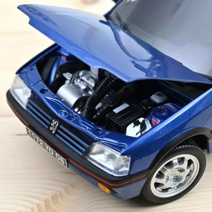 Peugeot 205 GTi 1.9 with windowroof 1992 Miami Blue 1:18 Norev 184844 