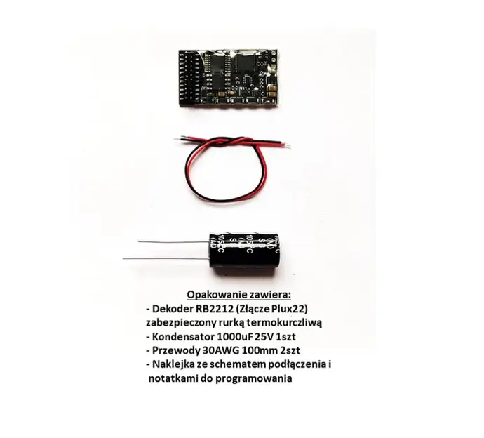 Set de départ digital avec centrale, décodeur d'accessoire, décodeur de locomotive et module de rétrosignalisation RailBox Electronics