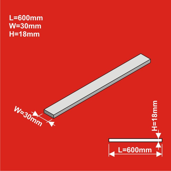 N Remblai 600x30x hauteur 18 mm, 6 pièces HCT9965 I-Track France 