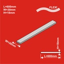 N Remblai FLEXI 600x30 Hauteur 18mm, 6 pièces HCT9965F I-Track France 