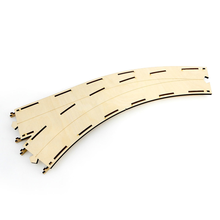 H0 Segment courbe R419,6mm, 60°avec aiguillage  HCT9673Y I-Track France 