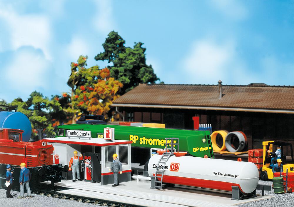 Faller 120196   H0  Station service des chemins de fer 201 x 94 x 39 mm