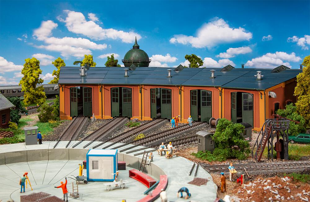 Faller 120281   H0  Rotonde à locomotive au pas de 12° 377 x 494 x 129 mm