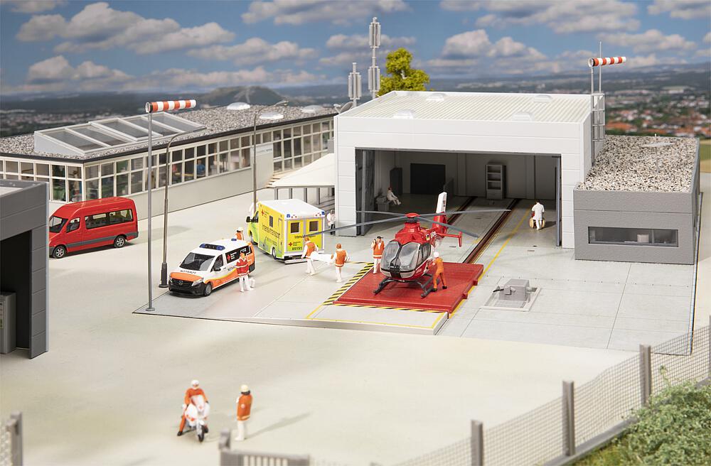 Faller 130158   H0  Poste de secours aérien 402 x 267 x 112 mm, 140 x 118 x 39 mm