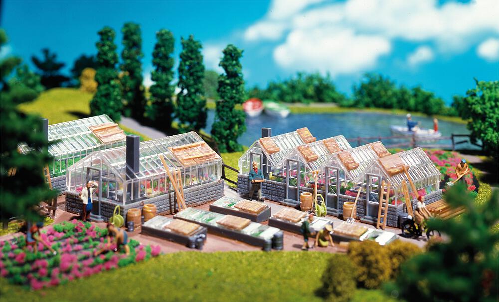 Faller 130213   H0  Petite exploitation horticole 92 x 47 x 58 mm, 71 x 42 x 63 mm