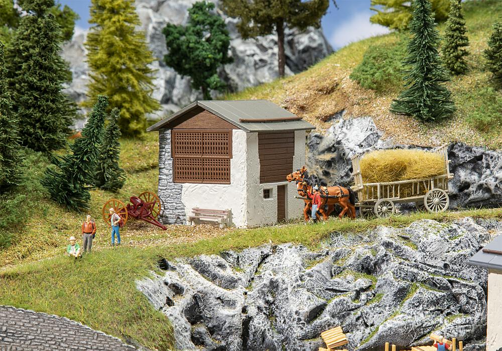 Faller 130634   H0  Grange à foin Graubünden 74 x 67 x 70 mm