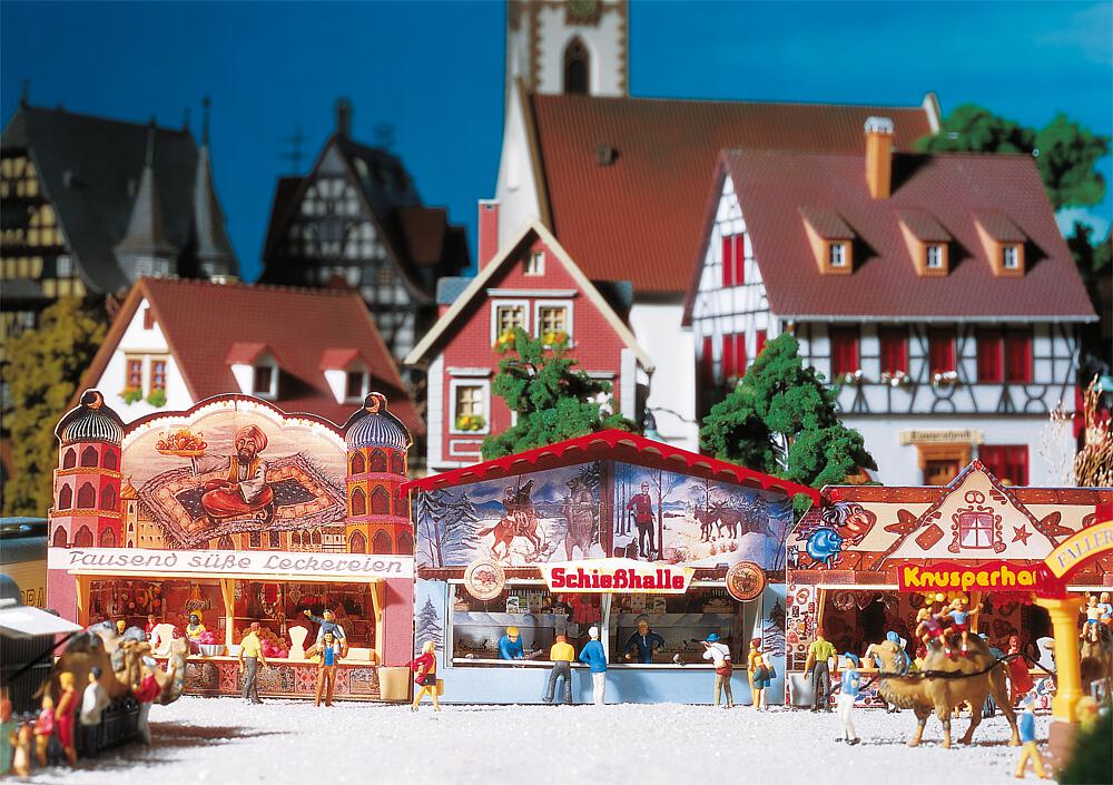 Faller 140320   H0  Stands de foire 96 x 32 x 77 mm, 96 x 32 x 67 mm