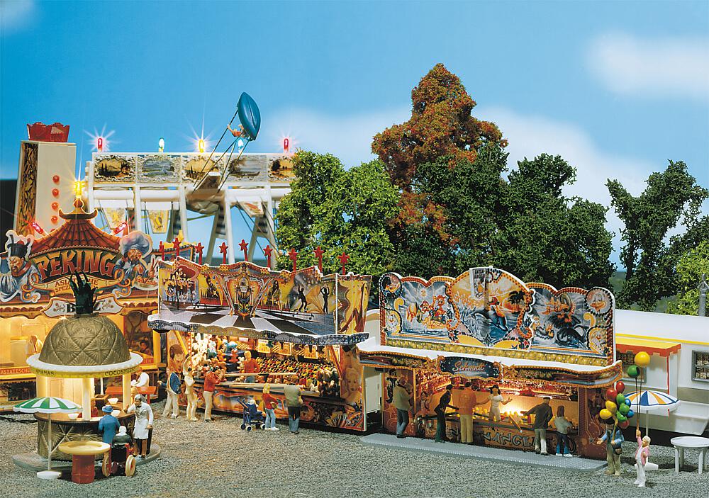 Faller 140446   H0  2 Stands forains 93 x 46 x 63 mm, 100 x 44 x 68 mm