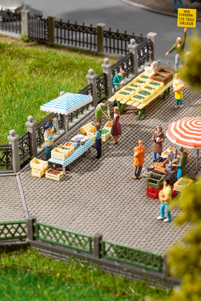 Faller 151641   H0  Vendeurs au marché 