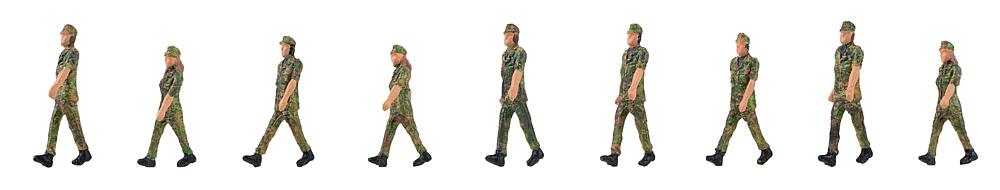 Faller 151750   H0  Soldats marchant au pas 