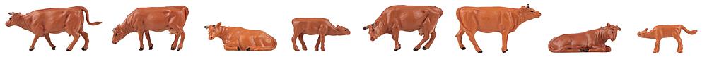 Faller 151919   H0  8 Vaches rouges d'Angeln 