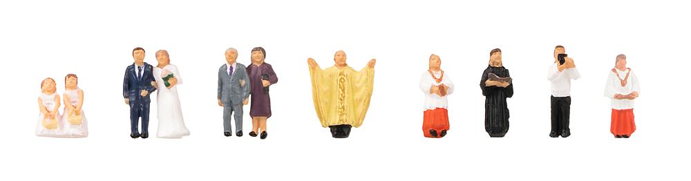 Faller 155605   N  Couple de mariés avec curé 