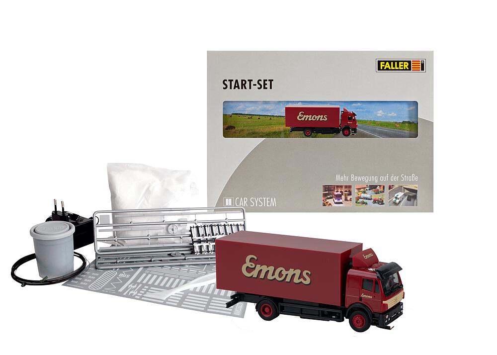 Faller 161487   H0  Kit de démarrage Car System Camion MB SK Emons 