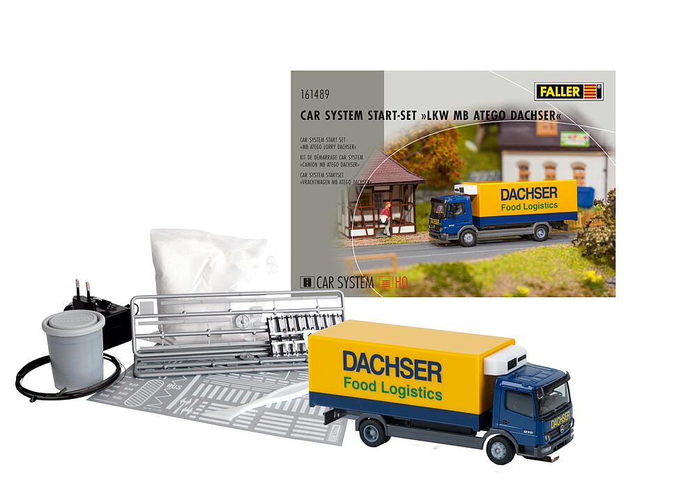 Faller 161489   H0  Kit de démarrage Car System Camion MB Atego Dachser 