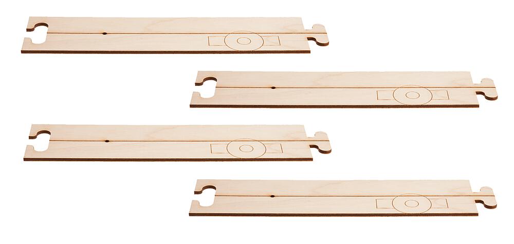 Faller 161911   H0  Laser-Street voie de conduite droite 212,5 x 50 mm (4 x)