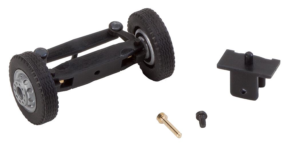 Faller 163002   H0  Essieu avant, complètement monté pour camion / bus (avec roues) 
