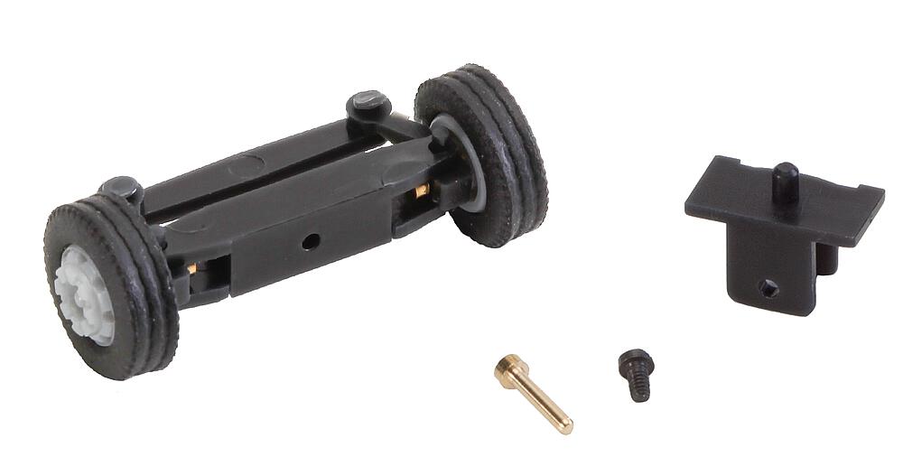Faller 163012   H0  Essieu avant, complètement monté pour camion 7,5 to. (avec roues) 