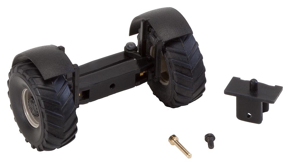 Faller 163013   H0  Essieu avant, complètement monté pour tracteurs (avec roues) 