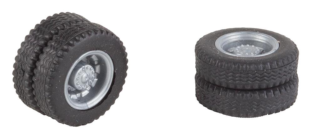 Faller 163115   H0  2 roues complètes (essieu arrière) pour bus MB Citaro 