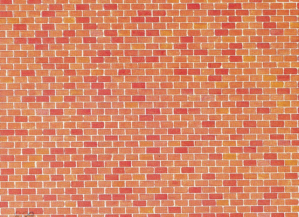 Faller 170608   H0  Plaque de mur, Brique 250 x 125 x 0,5 mm