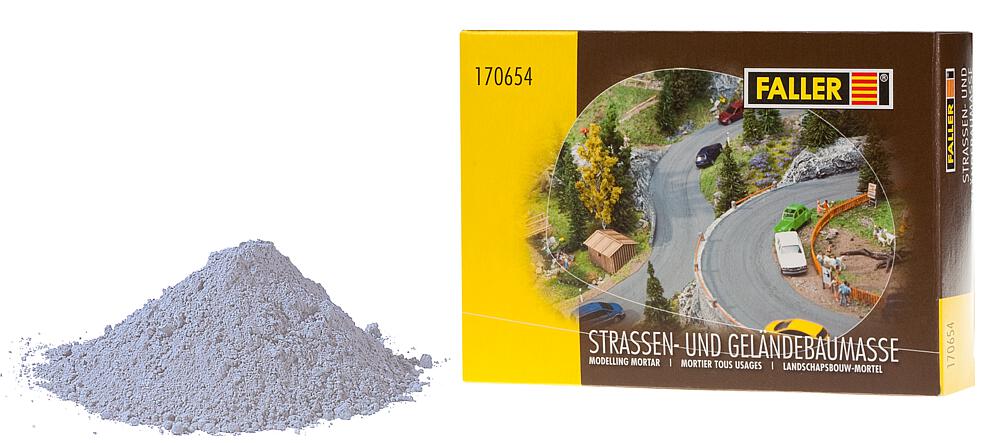 Faller 170654   H0, TT, N, Z  Mastic de chaussée et de terrain, 500 g 