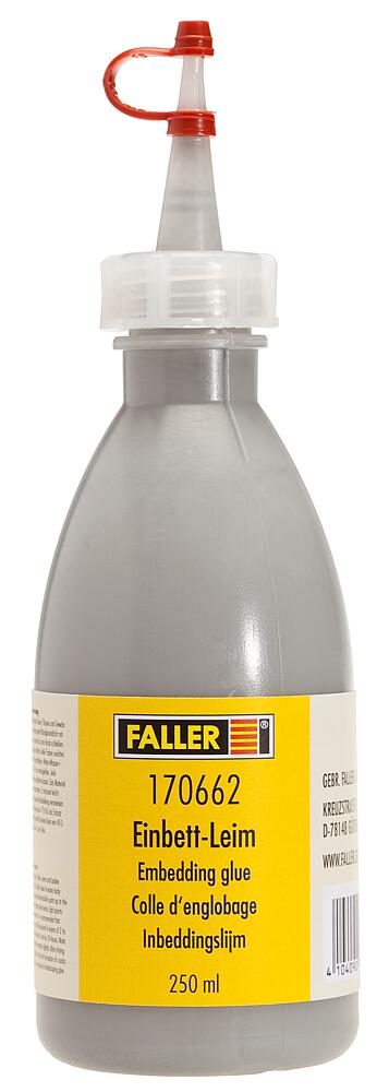Faller 170662   H0, TT, N, Z  Colle d’enrobage, gris, 250 ml 