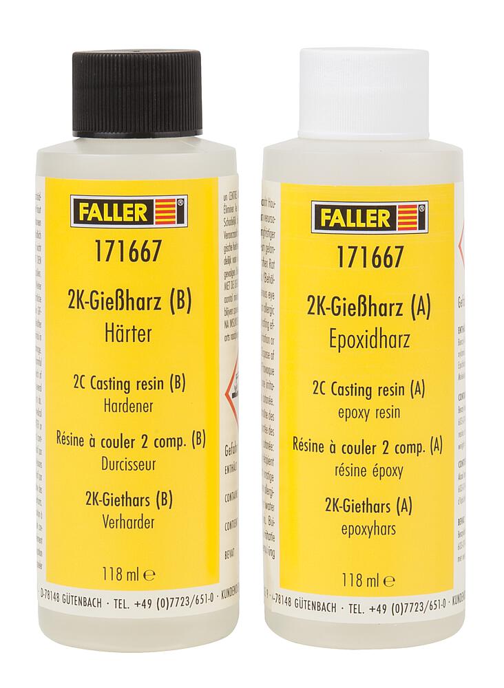 Faller 171667   H0, TT, N, Z  Résine à couler 2 comp. 