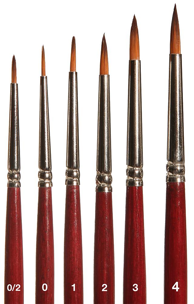 Faller 172110     Pinsel-Set, Rundpinsel mit brauner Spitze 