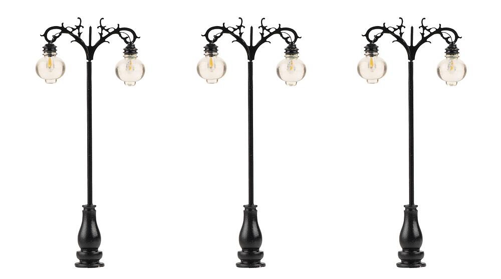 Faller 180115   H0  Réverbères LED, lampes suspendues, blanch chaud, 3 pièces 