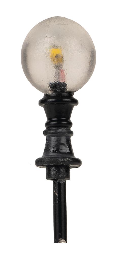 Faller 180137   H0  Luminaire de chemin à LED, boule, blanc chaud, 3 pièces 16 mm