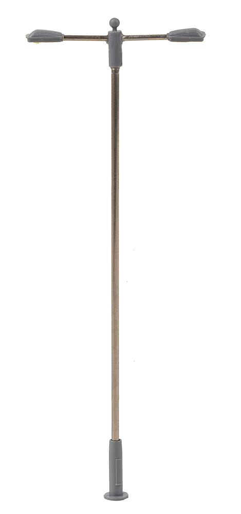 Faller 180203   H0  Éclairage public LED, lampe en prolongement, deux bras, froid blanc 
