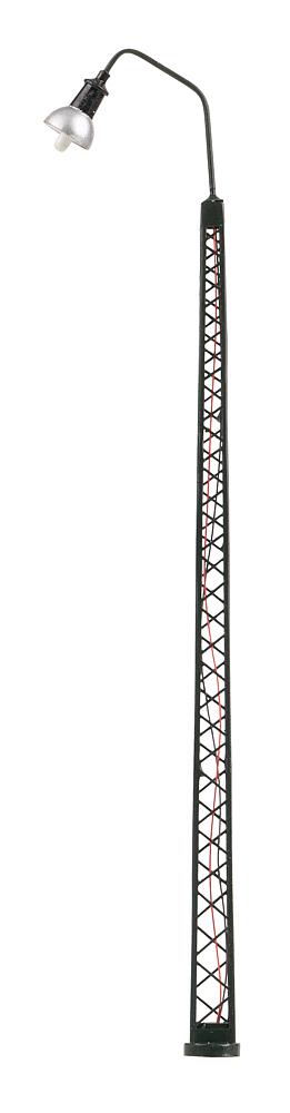 Faller 180217   H0  Lampe LED cintrée sur poteau en treillis, blanch chaud 