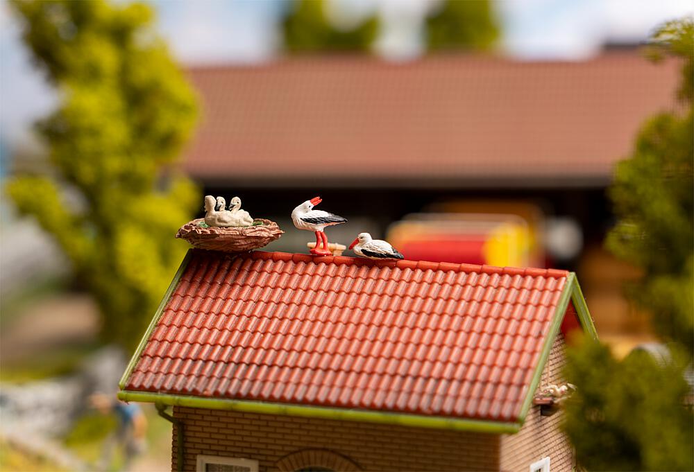 Faller 180239   H0  Lot de figurines avec minibruitage Cigognes 