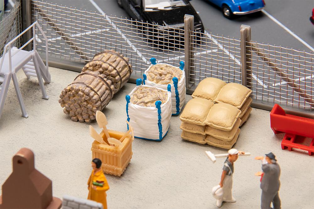 Faller 180348   H0  Kit de cargaison 12 x 12 x 15 mm, Ø 13 x 12 mm, 15,5 x 11,5 x 11,6 mm