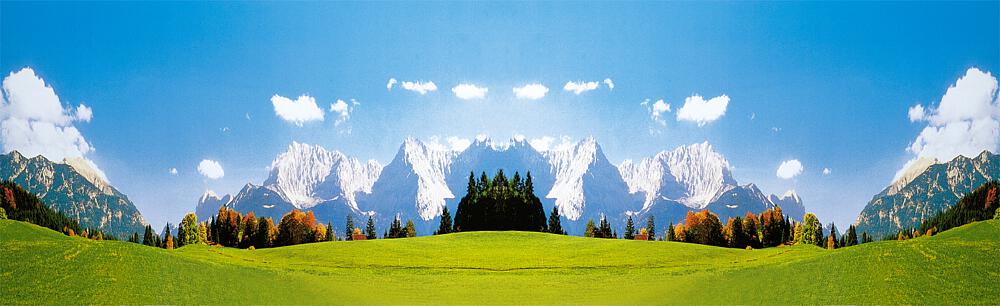 Faller 180513   H0, TT, N  Arrière-plan de modèle Karwendelgebirge 3200 x 970 mm