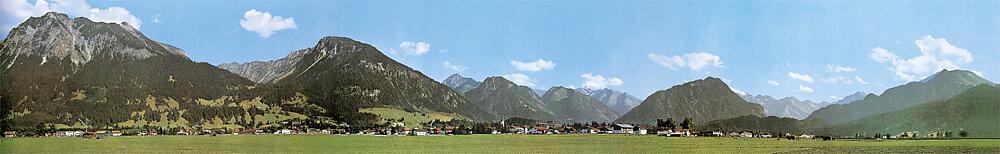 Faller 180516   H0, TT, N  Arrière-plan du modèle Oberstdorf 2900 x 450 mm