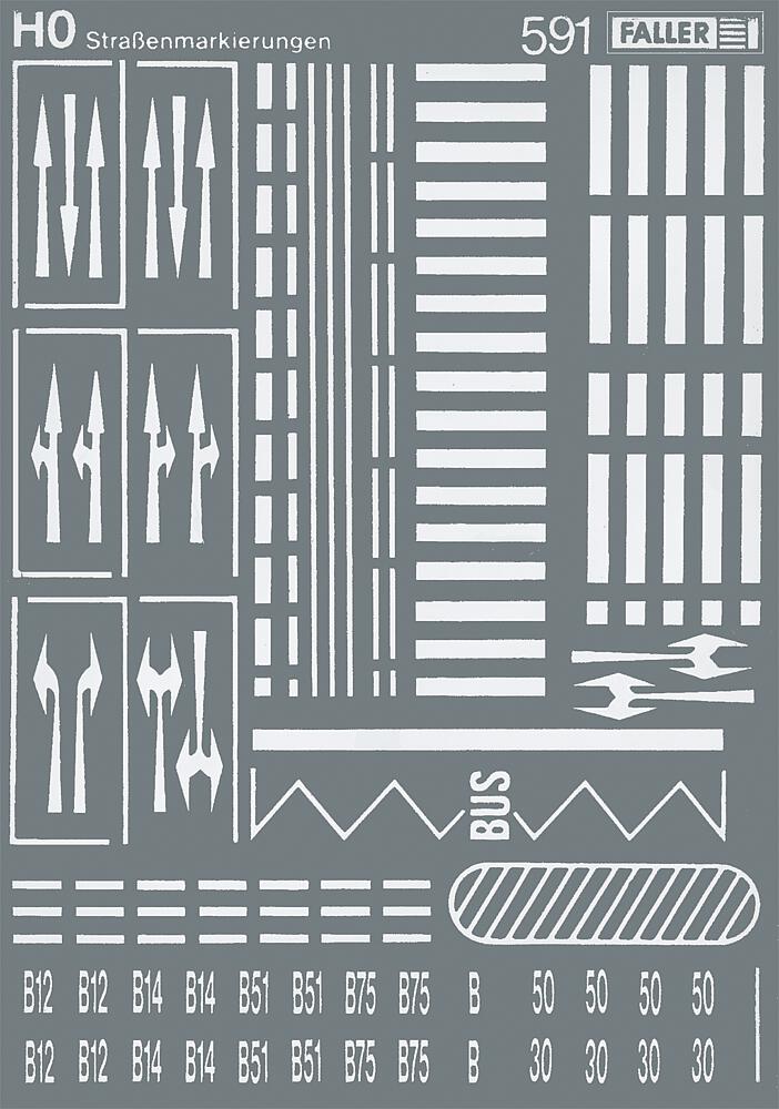 Faller 180536   H0  Signalisation horizontale des routes  