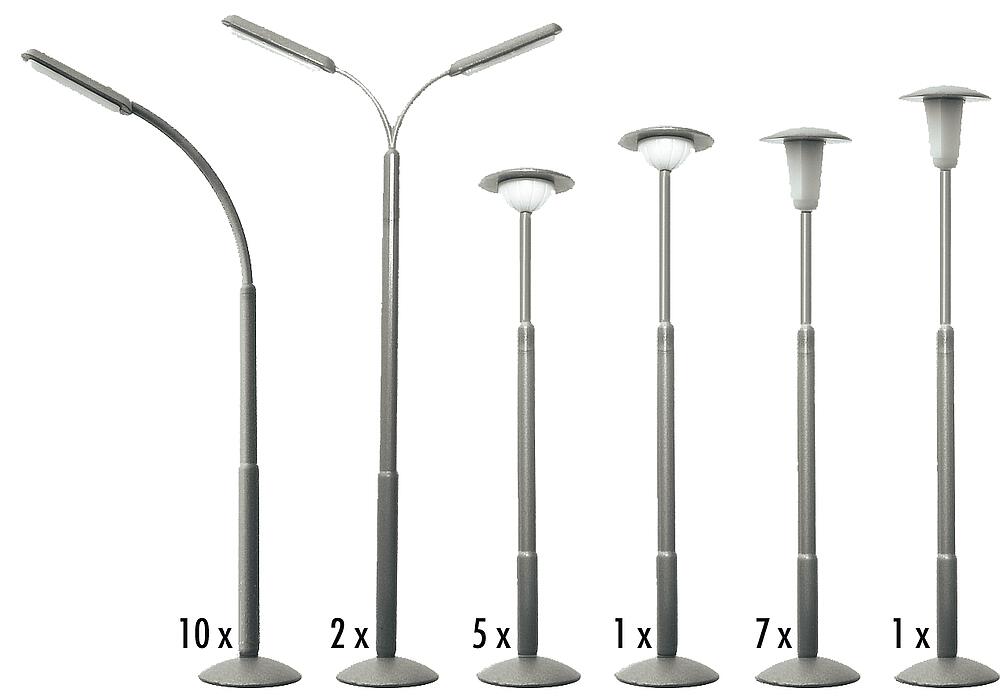 Faller 180538   H0  Kit de lampadaires 
